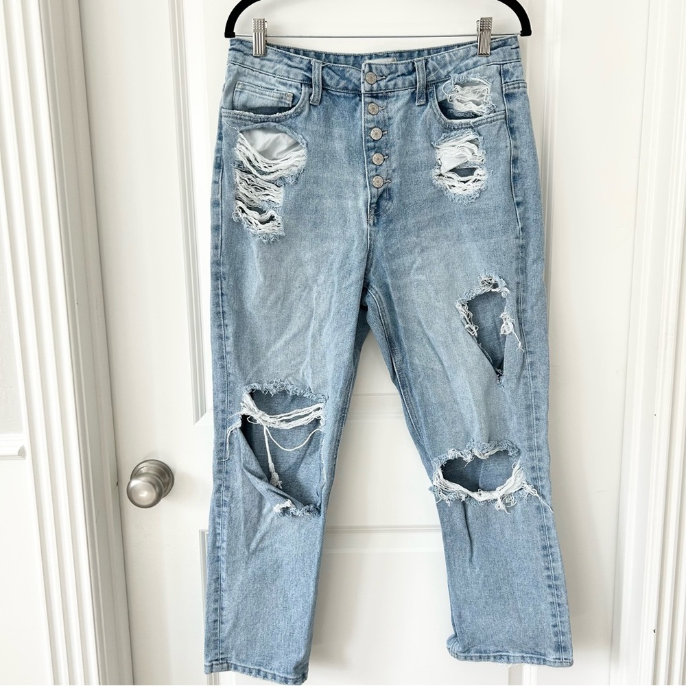 alter’d state Vervet Button Fly Destroyed Jeans 30